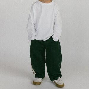 Fostered Collection Boys Side Stripe Pants in Moody Blue Size 9-10